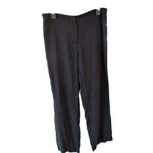 Eileen Fisher Black Silk Petite Pants Size PP